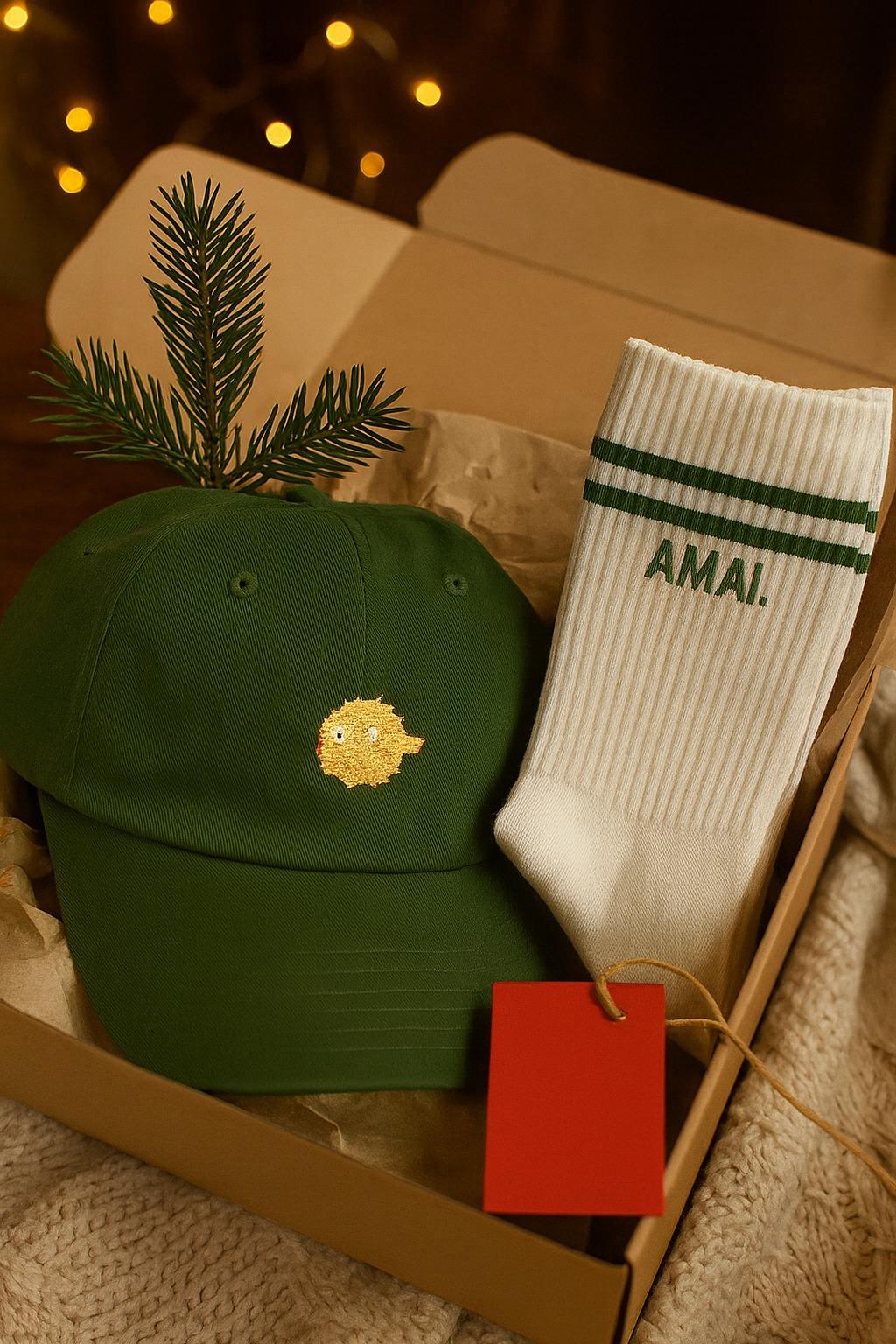 Vettepet Opblaasviske & KLEIR AMAI Sokken