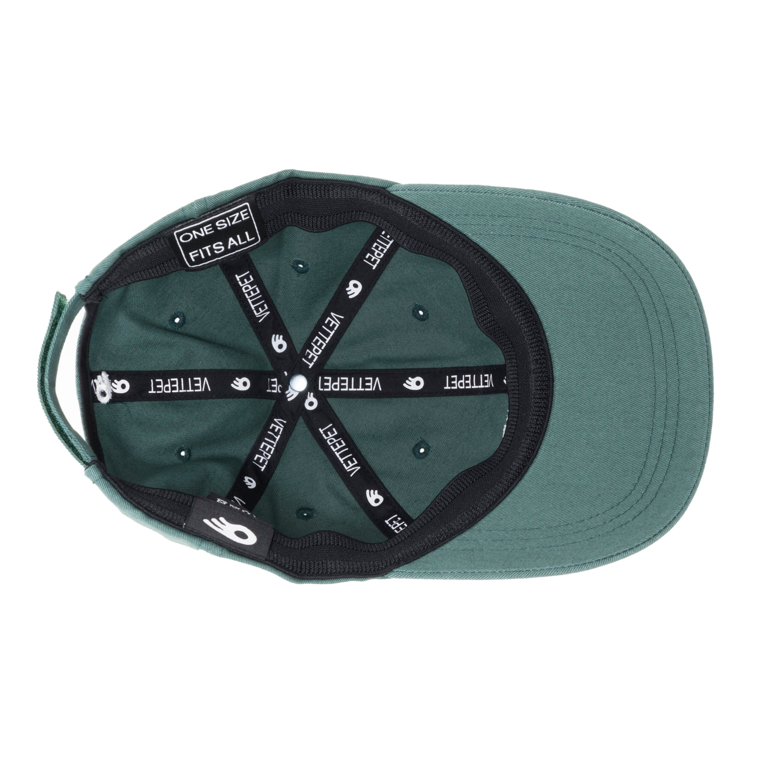 Groene pet met VETTEPET